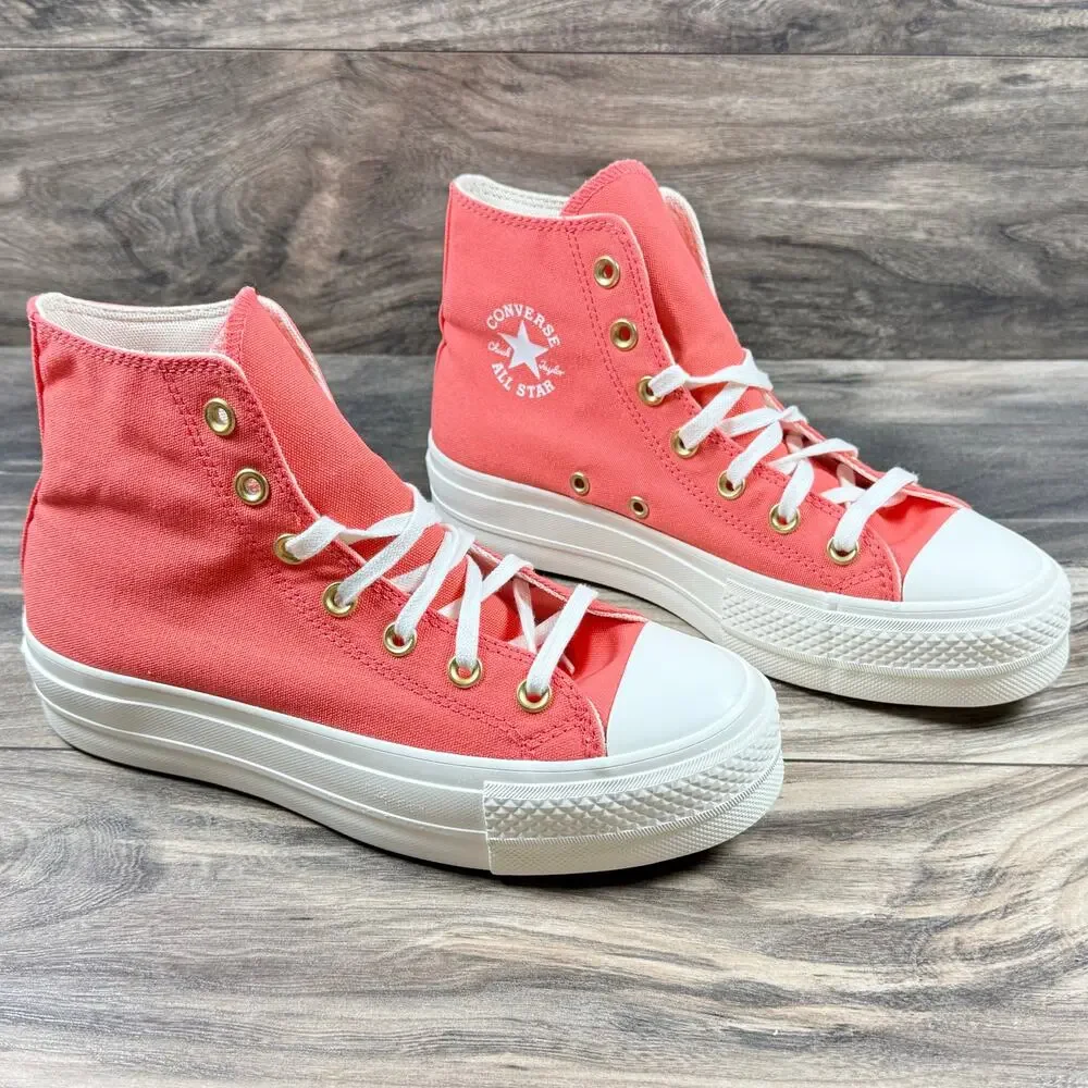NIB Converse Chuck Taylor All Star Lift Platform Hi Sneaker Watermelon Slushy 7 - Picture 3 of 14